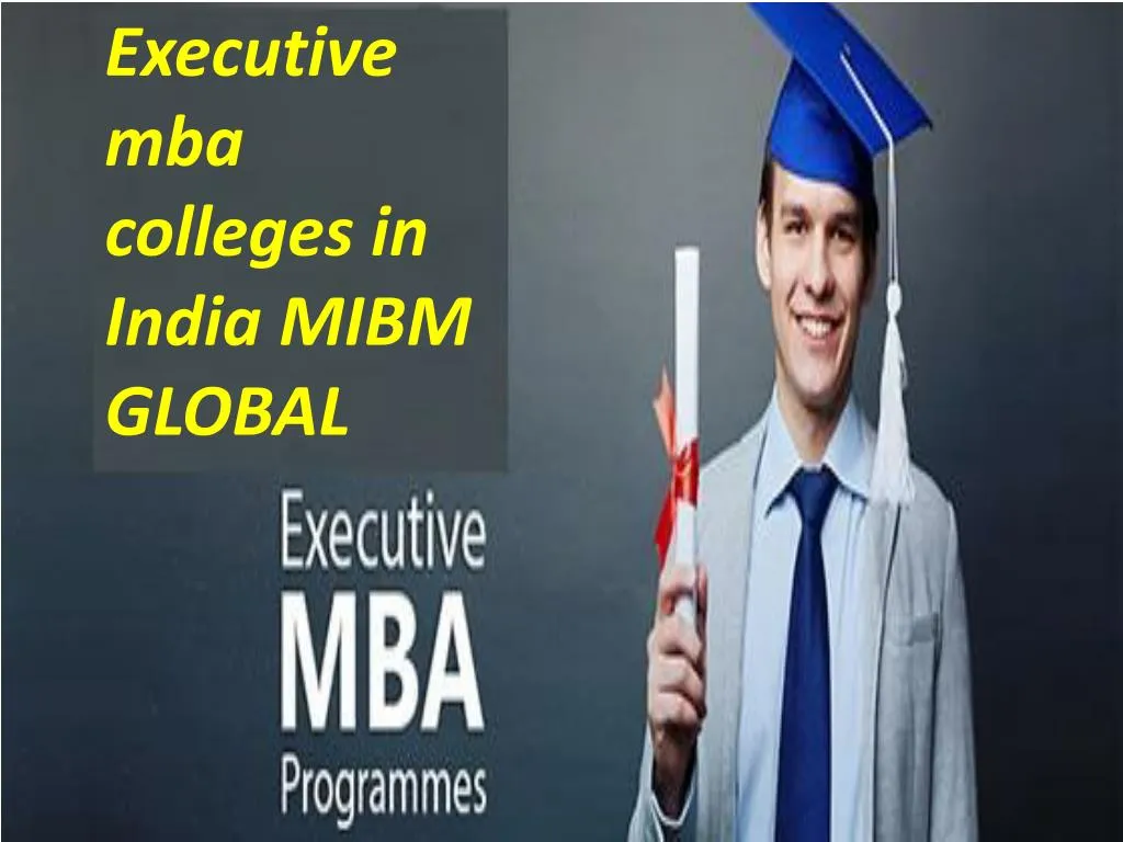 executive mba colleges in india mibm global