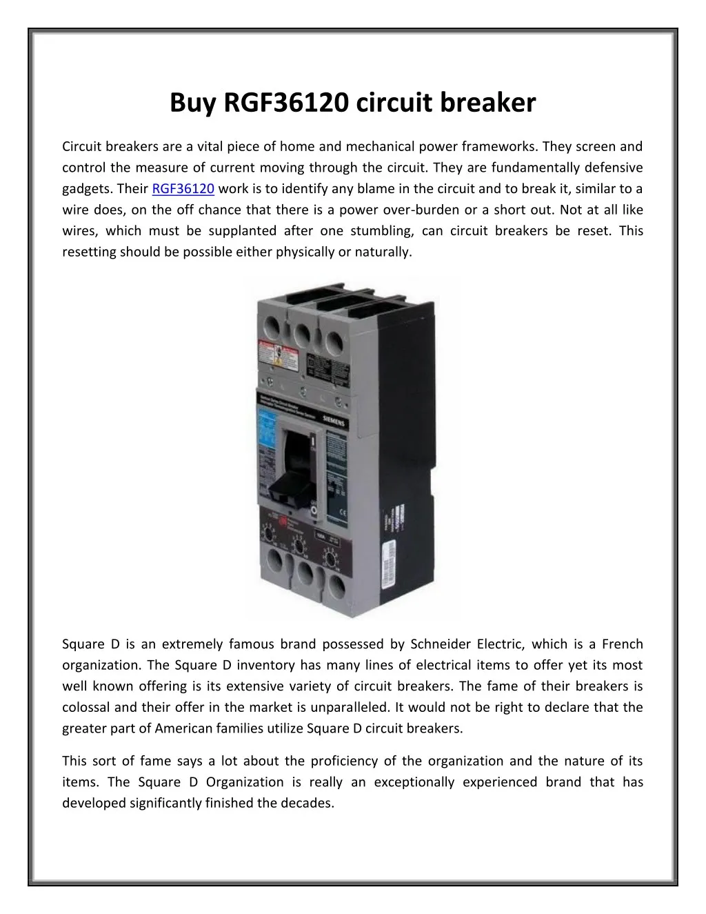 buy rgf36120 circuit breaker