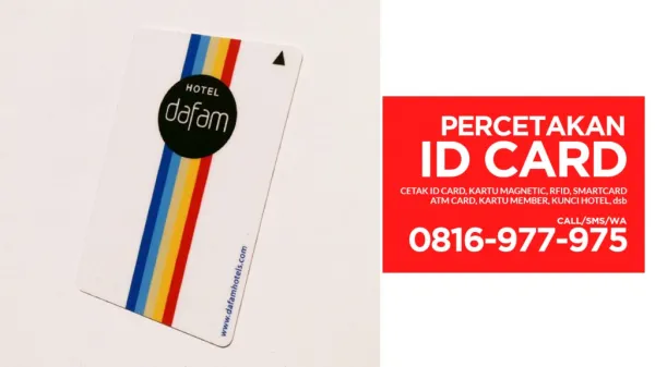 WA 0816-977-975 - Buat ID Card, RFID Chip, ATM Smart Card