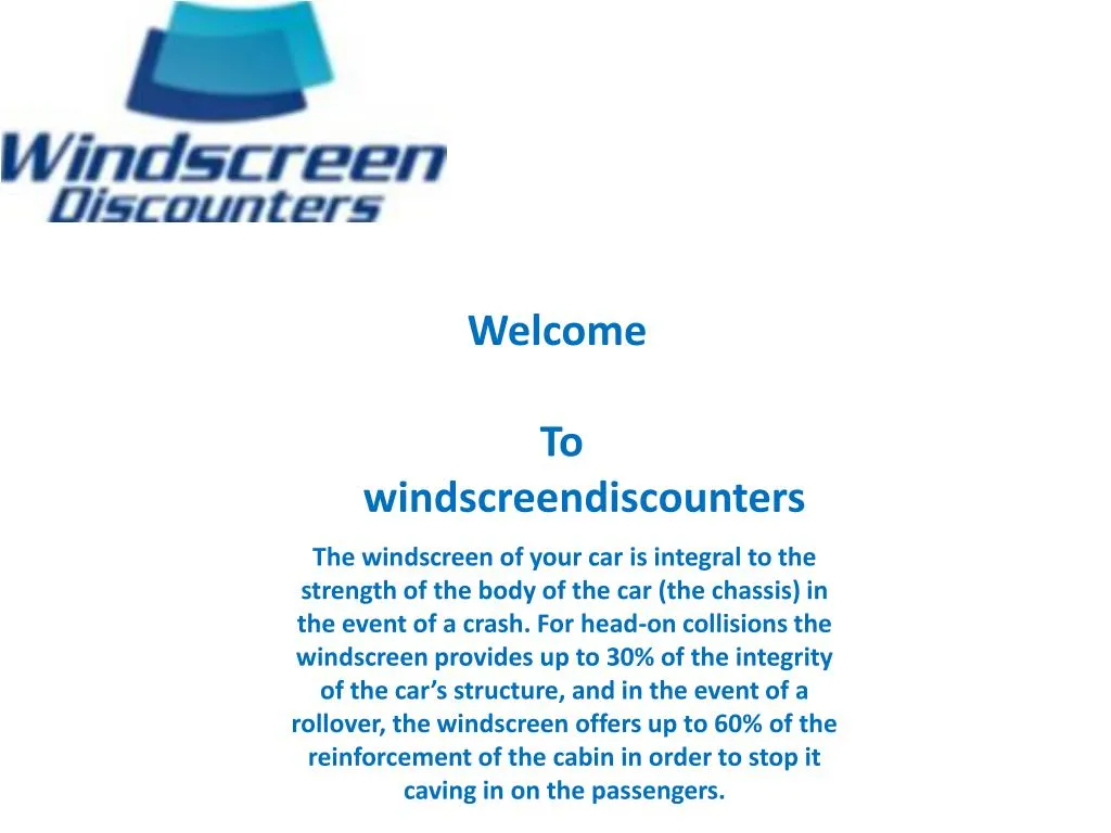 welcome to windscreendiscounters