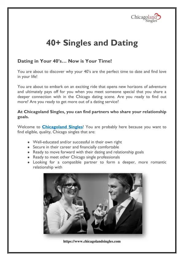 40 Singles and Dating