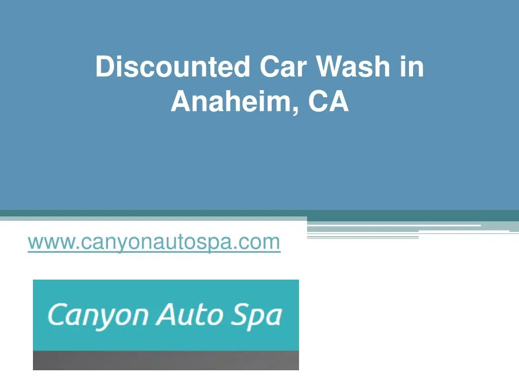discounted car wash in anaheim ca