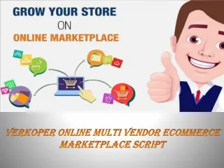 Open source multi vendor marketplace script - slide 1