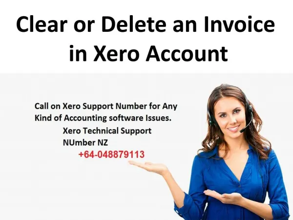 Clear or Delete an Invoice in Xero Account