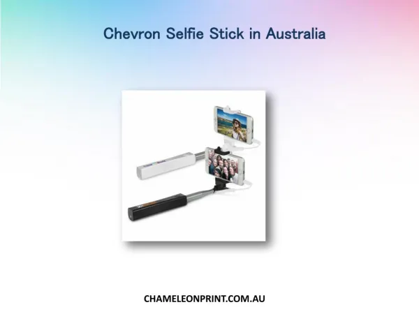 Chevron Selfie Stick in Australia - Chameleon Print