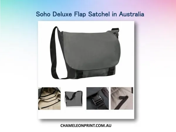 Soho Deluxe Flap Satchel in Australia - Chameleon Print