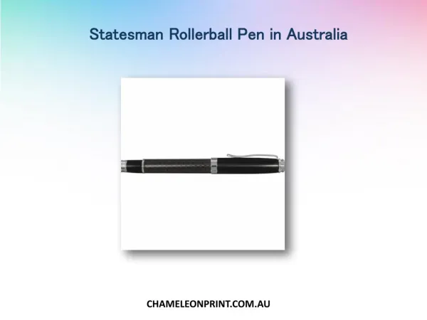 Statesman Rollerball Pen in Australia - Chameleon Print