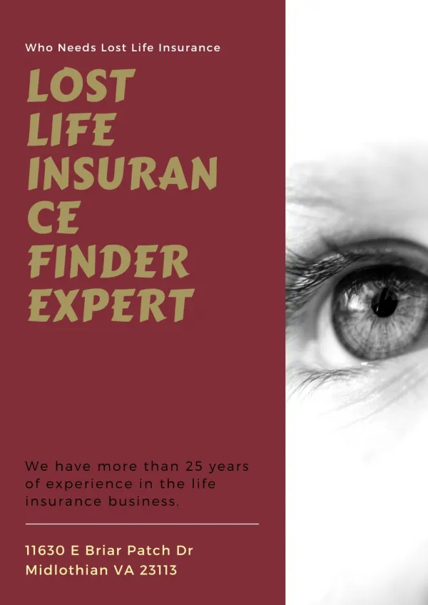 Lost Life Insurance Finder Expert