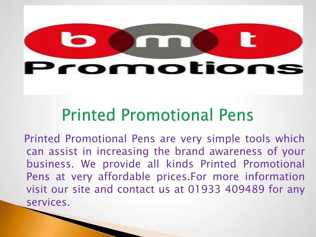 printed promotional pens