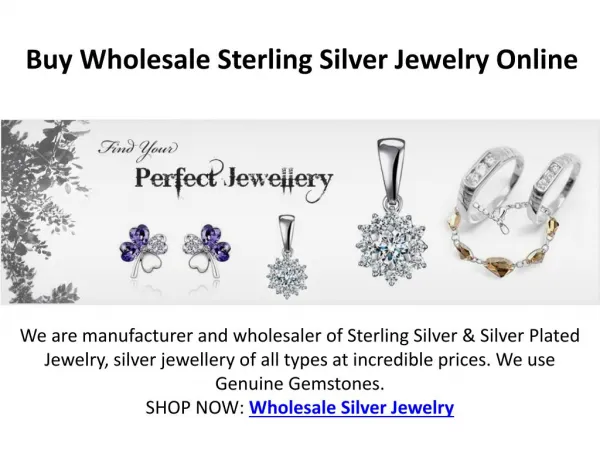 Buy Sterling Earrings Handmade Wholesale Online