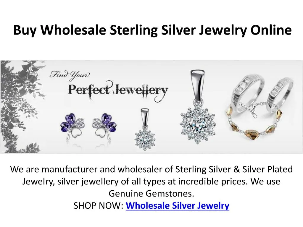 buy wholesale sterling silver jewelry online