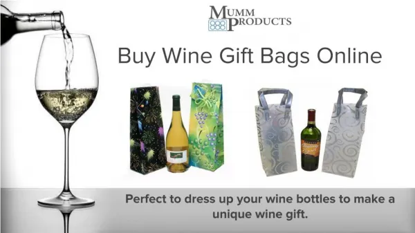 Buy Wine Gift Bags Online