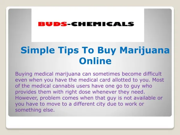 Simple Tips To Buy Marijuana Online