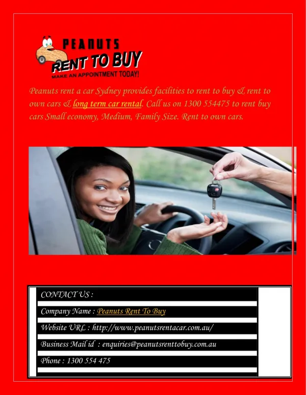 Rent To Own Cars and Vehicles in Sydney