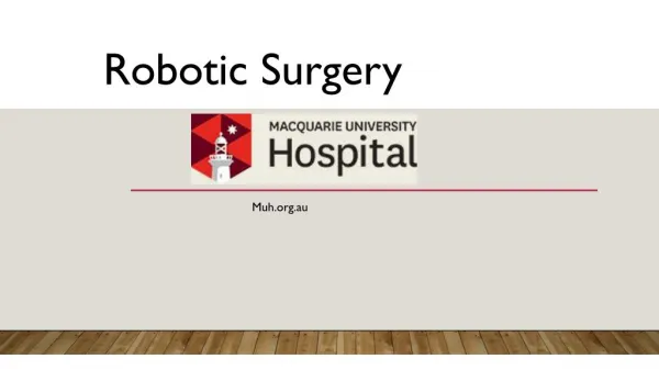Da Vinci Surgical System | Da Vinci Robot | Macquarie University Hospital