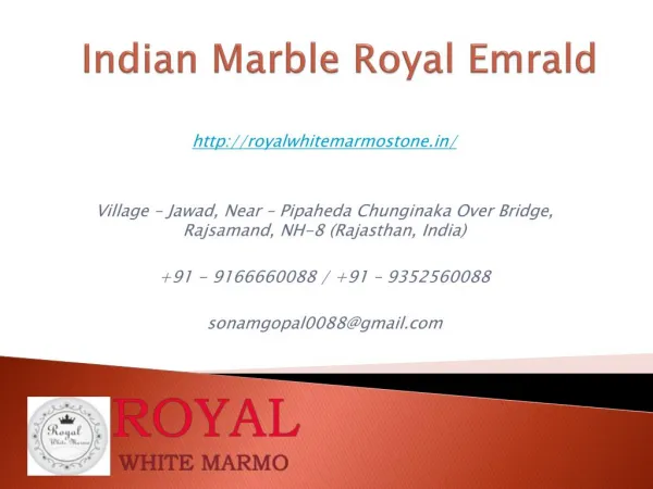 Indian Marble Royal Emrald