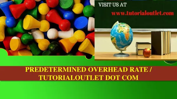 PREDETERMINED OVERHEAD RATE / TUTORIALOUTLET DOT COM