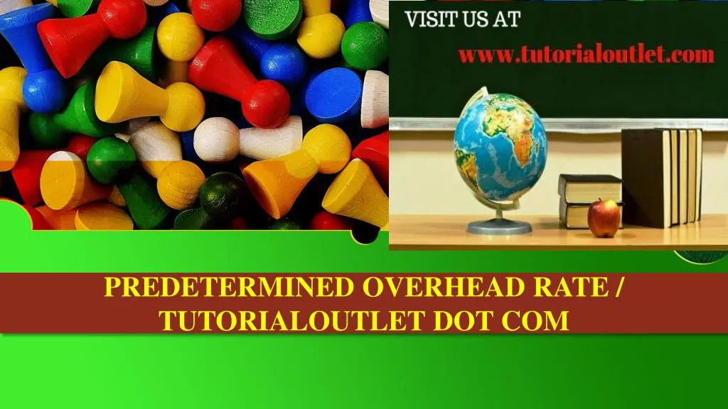 predetermined overhead rate tutorialoutlet dot com