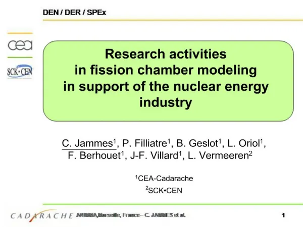 Research activities in fission chamber modeling in support of the nuclear energy industry