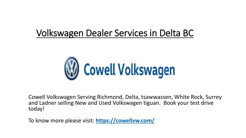 volkswagen dealer services in delta bc