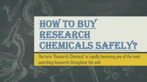 Keep Certain Things in Mind Before Buying Research Chemicals