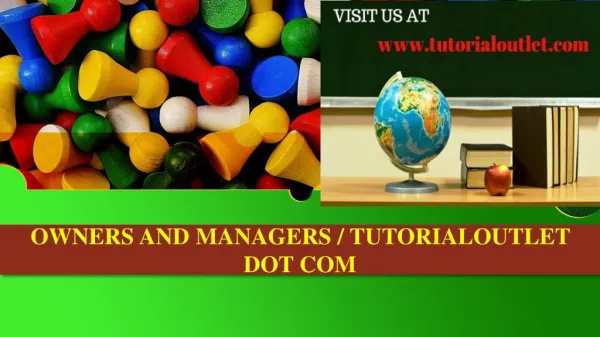 OWNERS AND MANAGERS / TUTORIALOUTLET DOT COM