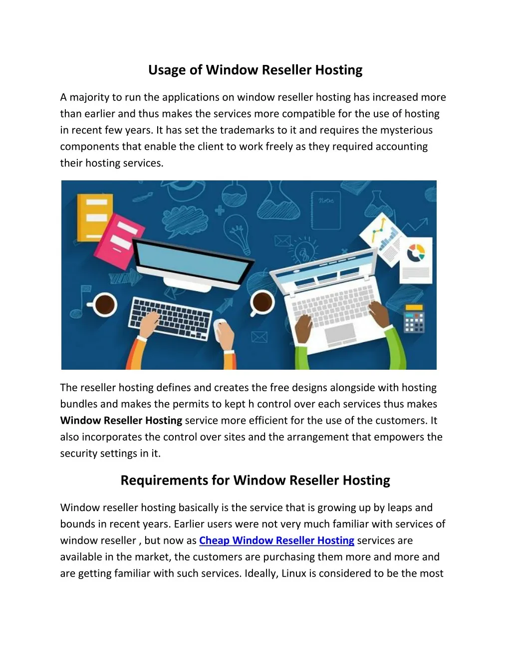 usage of window reseller hosting