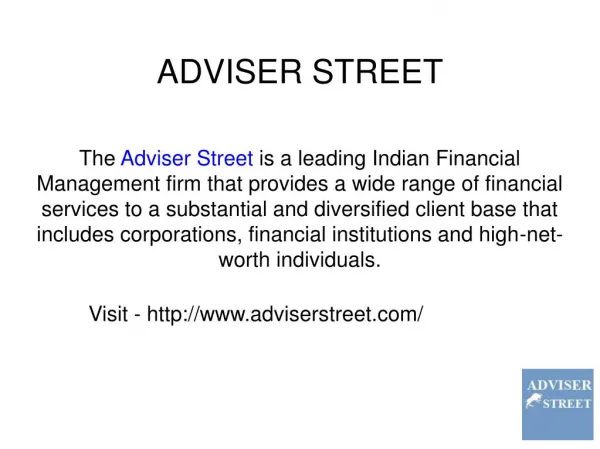 Career in Adviser street