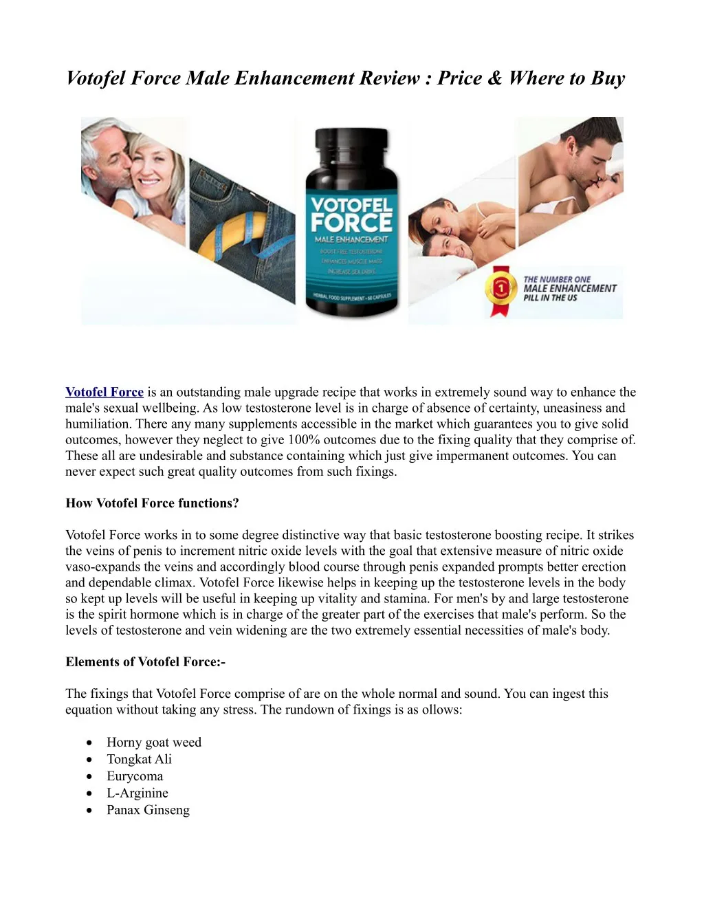 votofel force male enhancement review price where