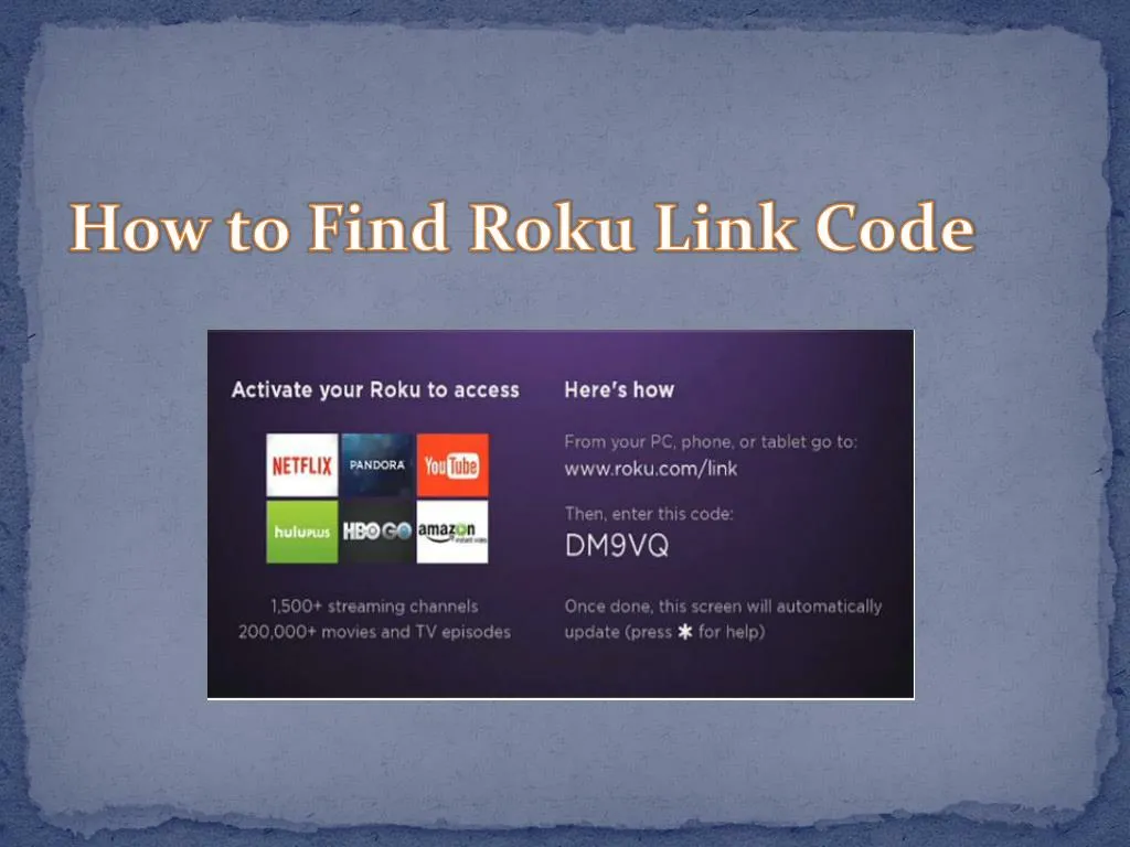 how to find roku link code