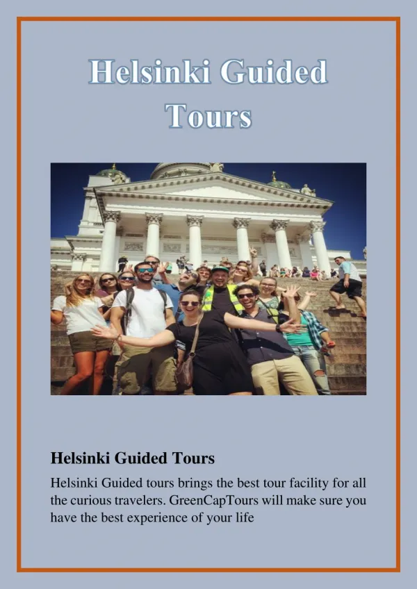 Helsinki Guided Tours