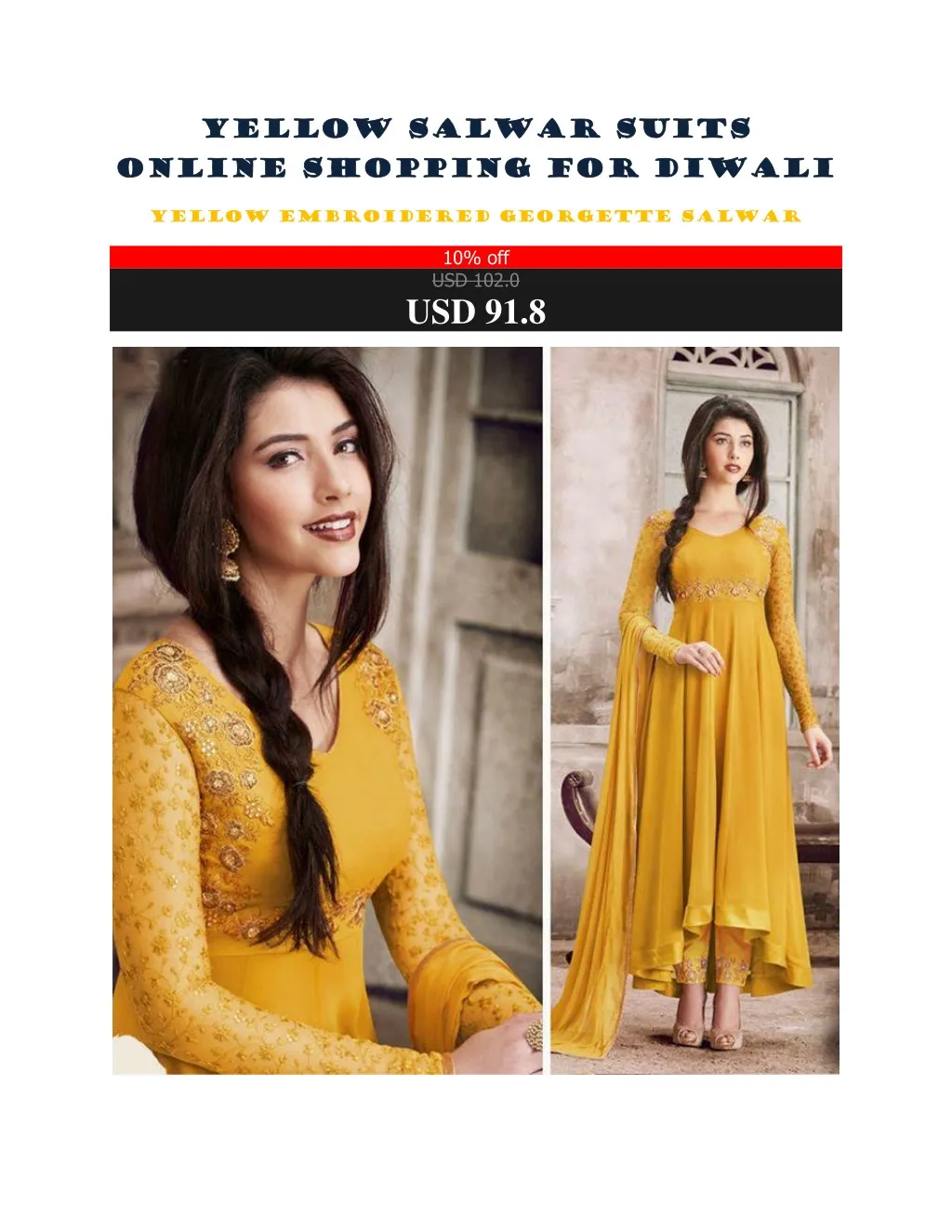 yellow salwar suits yellow salwar suits online