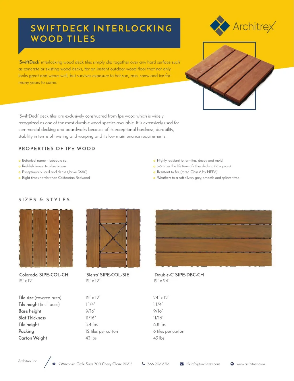 swiftdeck interlocking wood tiles