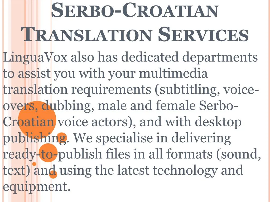serbo croatian translation services