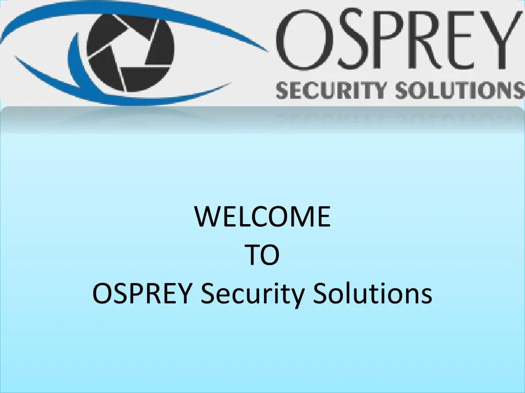 welcome to osprey security solutions