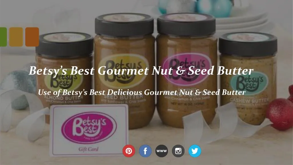 betsy s best gourmet nut seed butter