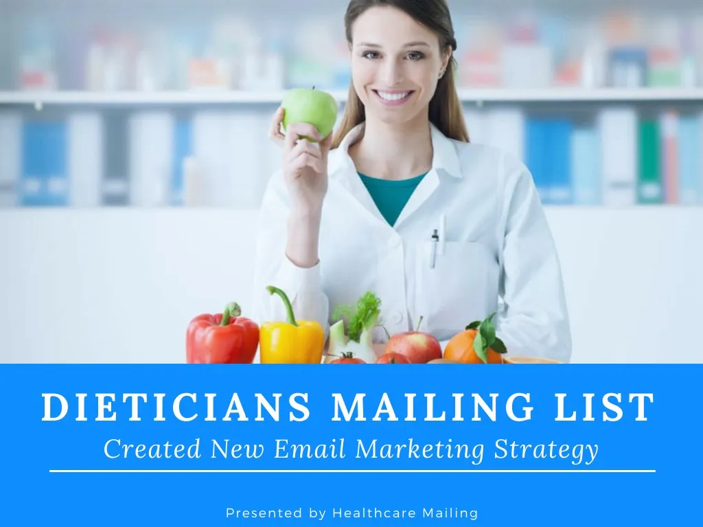 dieticians mailing list created new email