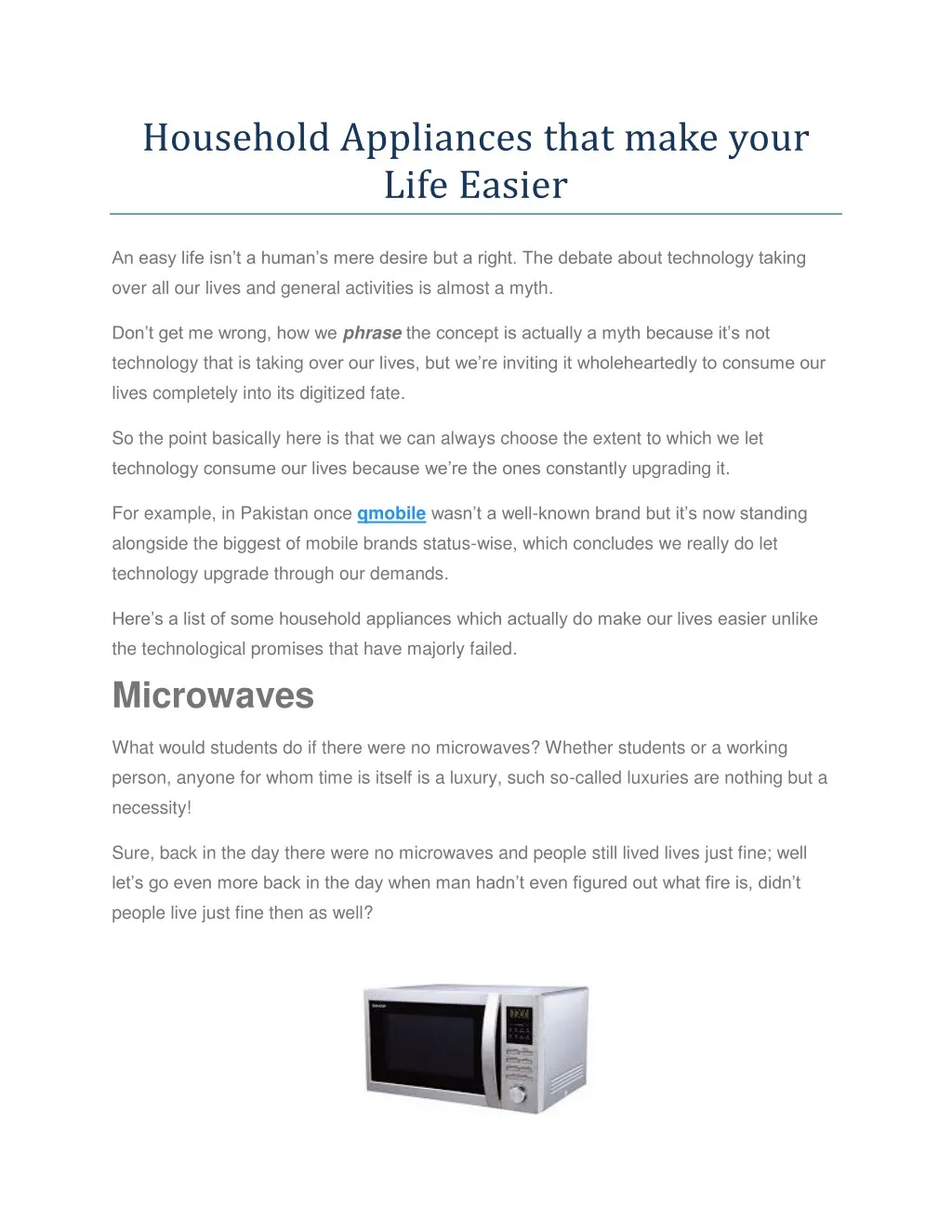 household appliances that make your life easier
