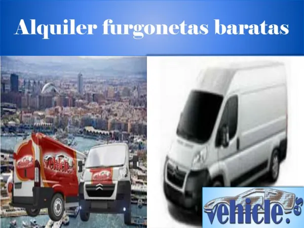 alquiler furgonetas Madrid