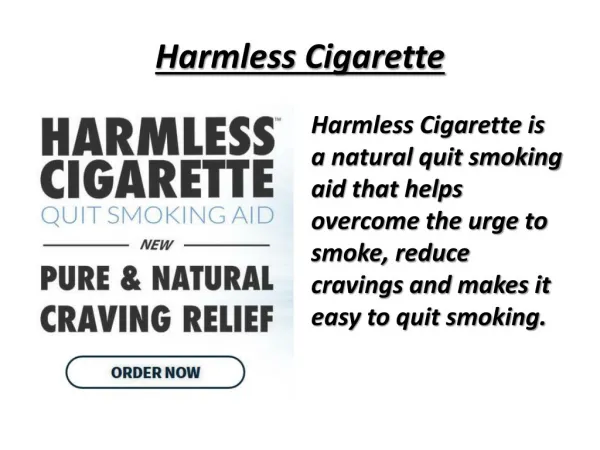 Oxygen - Harmless Cigarette - Quit Smoking Aid