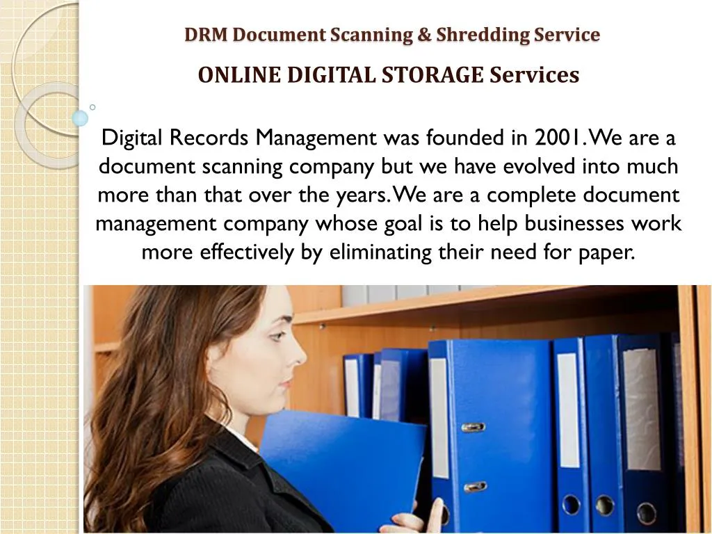 drm document scanning shredding service