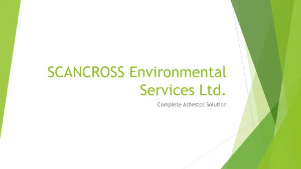 All in one solution for asbestos removal