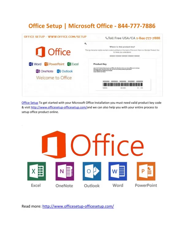 Office Setup - Microsoft Office - 844-777-7886