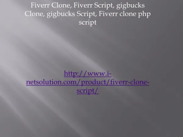 Fiverr Clone, Fiverr Script, gigbucks Clone, gigbucks Script, Fiverr clone php script