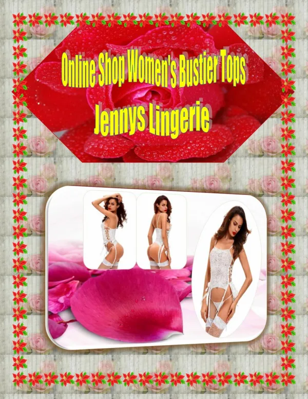 Online Shop Women's Bustier Tops - Jennys Lingerie