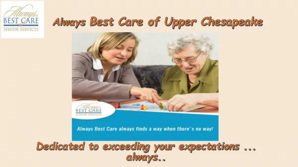 Home Care Harford County - Always Best Care