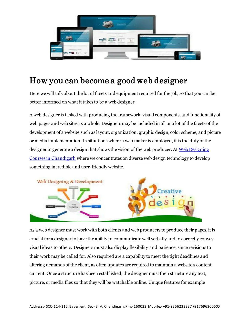 how you can become a good web designer