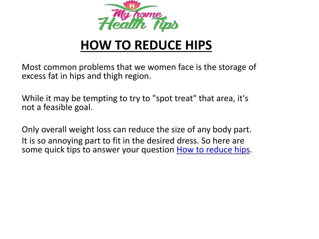 how to reduce hips