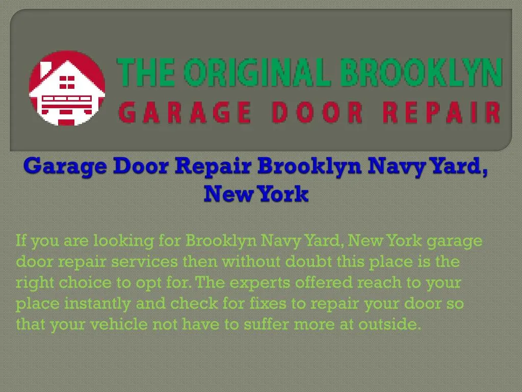 garage door repair brooklyn navy yard new york