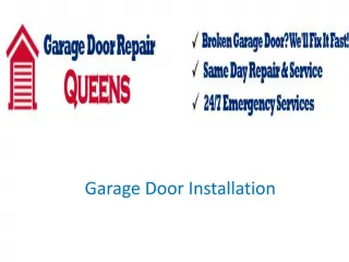Garage Door Installation - slide 1